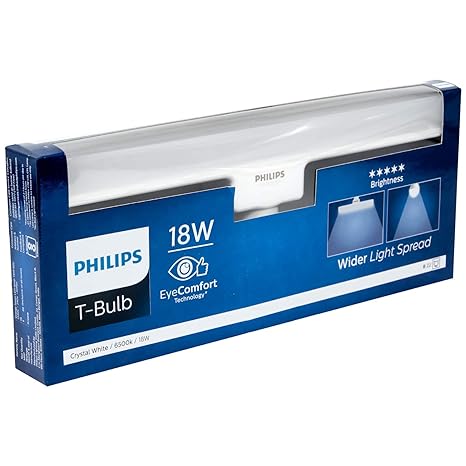Philips 18W LED T-Bulb Base B22 (Pack of 1, Crystal White)