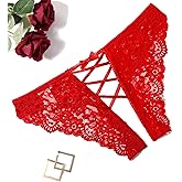 Avidlove Panties for Women Sexy Cheeky Underwear Criss Cross Lace Hipster Panty
