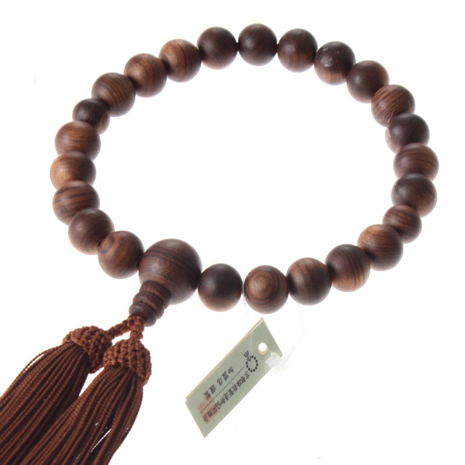 Newstone KyotoMade Japanese Ojuzu Buddhist Prayer Beads, Sendan Wood