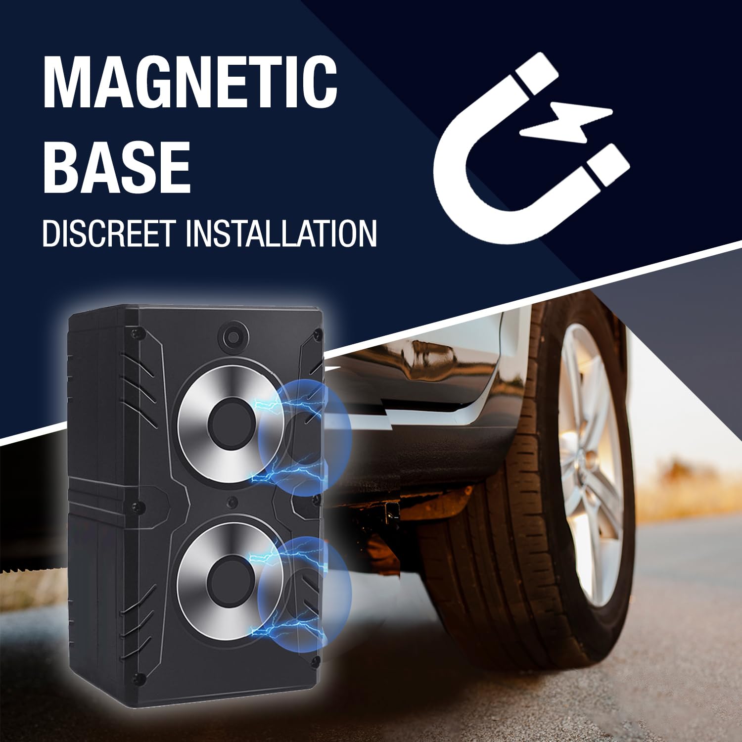 REWIRE SECURITY 104-Plus 4G Magnetic GPS Tracker for Vehicle | Easy Mount | Fits with Car, Truck, Van & Motorbike | Portable Live Tracking | Up to 4 Month Battery Life | Low Cost Subscription Plans