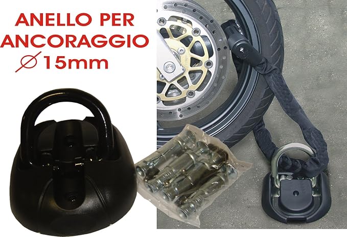 motorcycle anchor and chain