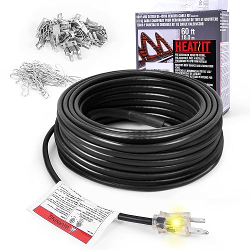 HEAITIT HIRD 30 feet Roof & Gutter De-Icing Cable