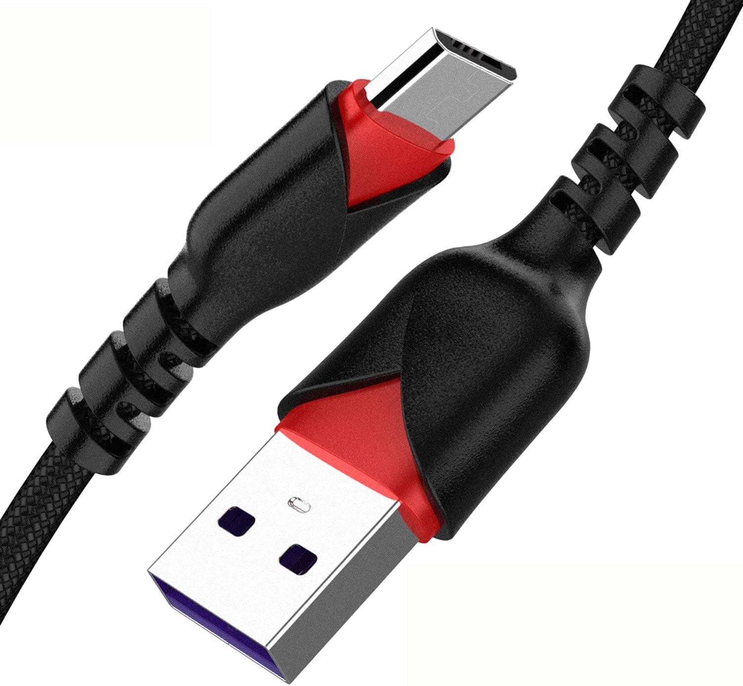 Micro USB Cable 10ft,Long Android Charger Cable CyvenSmart 2 Pack 10FT Nylon Braided Long Micro USB Cable High Speed Data and Charging for Samsung Galaxy S7 Edge S6 S5,Note 5 4,LG G4 and More