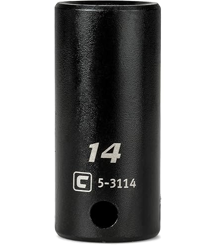 Sunex 316ZRD 3/8-Inch Drive 1/2-Inch 12-Point Semi-Deep Impact Socket – CR-MO Alloy Steel, ANSI Spec, For Tight Spaces