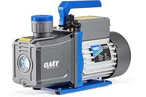 Orion Motor Tech 2 Stage A2L Vacuum Pump, 9 cfm 3/4 hp Two Stage Vacuum Pump for R1234yf R32 R134a R22 R410A with 1.5 Micron Ultimate Vacuum, Auto HVAC Vacuum Pump