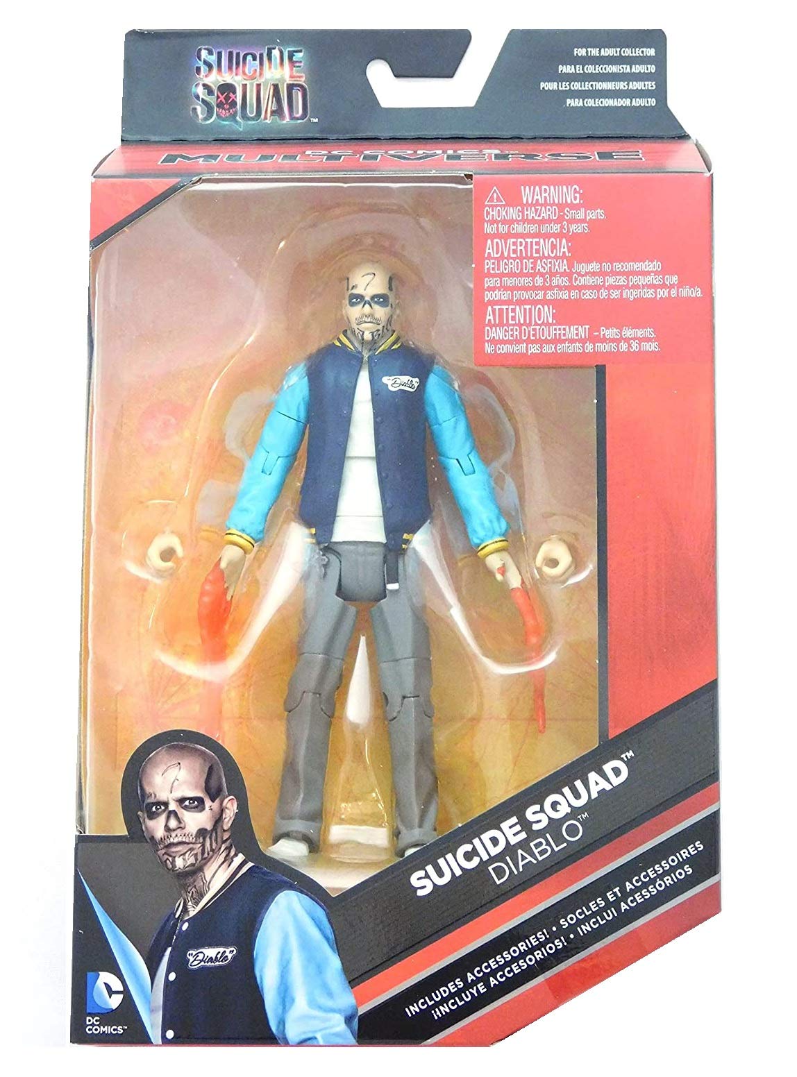 DC Comics Multiverse, Suicide Squad Movie, Diablo Action Figure, 6 Inches by DC Comics