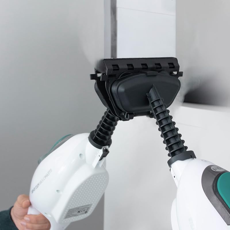 Steamclean Multi10 Max 10 en 1 Balai Vapeur Nettoyeur Multifonctions, Aspirateur Vapeur 1500W, Élimine 99.9% des Virus et des Bactéries, Manche télescopique extensible, Émission maximale de vapeur