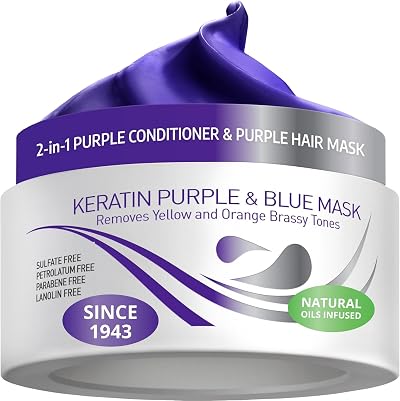 VITAMINS hair cosmetics Purple Hair Mask Toner 250 ml Keratin Argan Oil