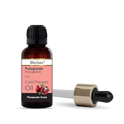Devinez Pomegranate Seed Cold-Pressed Oil, 50ml 100% Pure, Natural & Undiluted, helps to reverse skin damage, revive skin, Revitalizes Dull & Dry Hair, Nourishes Hair, Effective Hair Tonic