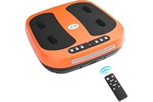 ROTAI Electric Percussion Foot Massager, Easy Massage for Back Thighs, Calves, and Feet, Increases Circulations Relieves Muscle Pains and Plantar Fasciitis, Light and Convenient Massager (Orange)
