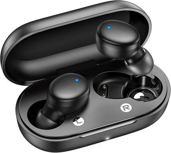 kurdene Wireless Earbuds Bluetooth 5.3 Light Weight in Ear Headphones | Premium Sound Bass Ear buds with Charging Case,Smart