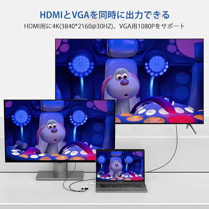 Amazon Usb C Hdmi Vga 変換 アダプタ Type C 2 In 1 アダプタ 4k 2k 30hz 高解像度 同時出力 Macbook Macbook Air Samsung Galaxy Dell Xps Surface Go Chromebook Pixel Huawei Matebookなどに対応 Ibosi Cheng パソコン 周辺機器 通販