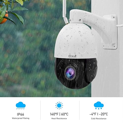 Dome Camera Jidetech Camera App JideTech 5MP PTZ Camera Outdoor