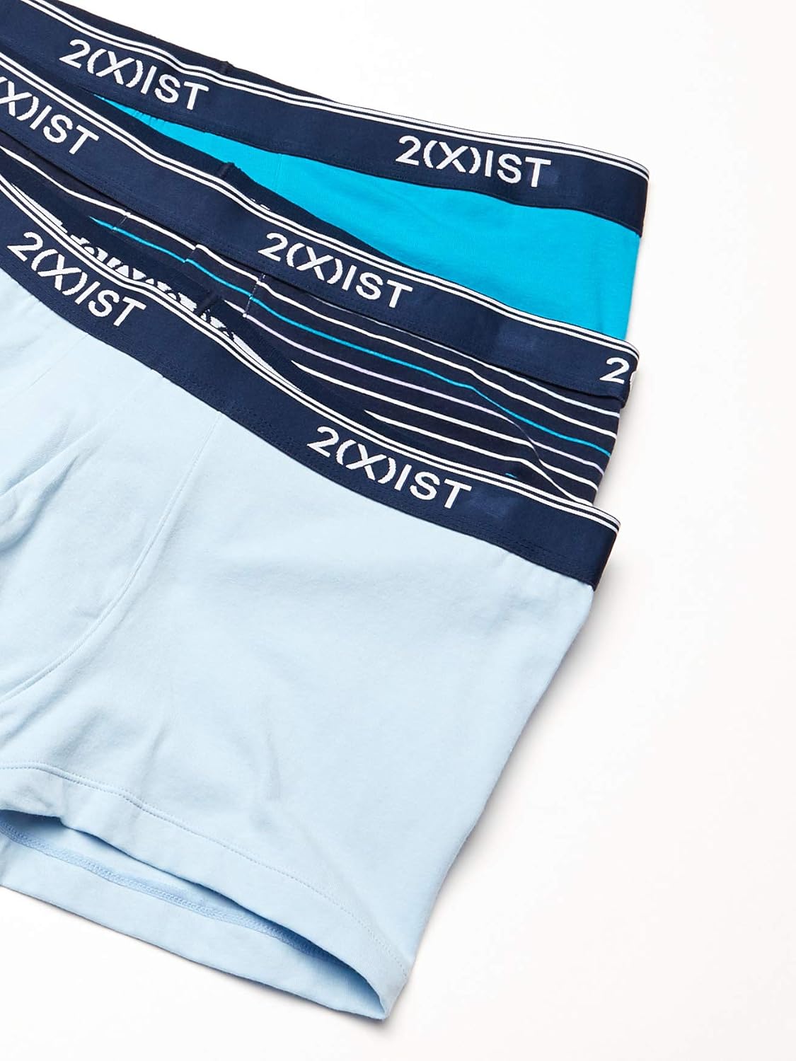 2(X)IST Men's Cotton Stretch No Show Trunk 3-Pack: Clothing