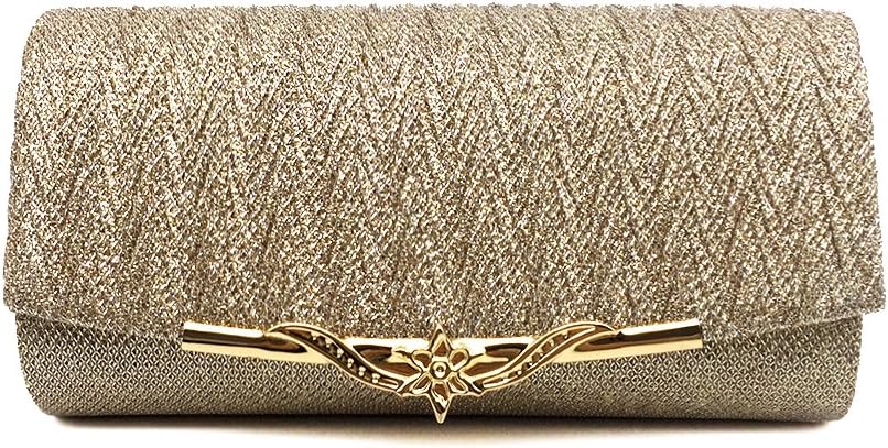 XUNFEI Women Evening Bag Party Banquet Glitter Bag For Girls Wedding Clutches Handbag Chain Shoulder Bag
