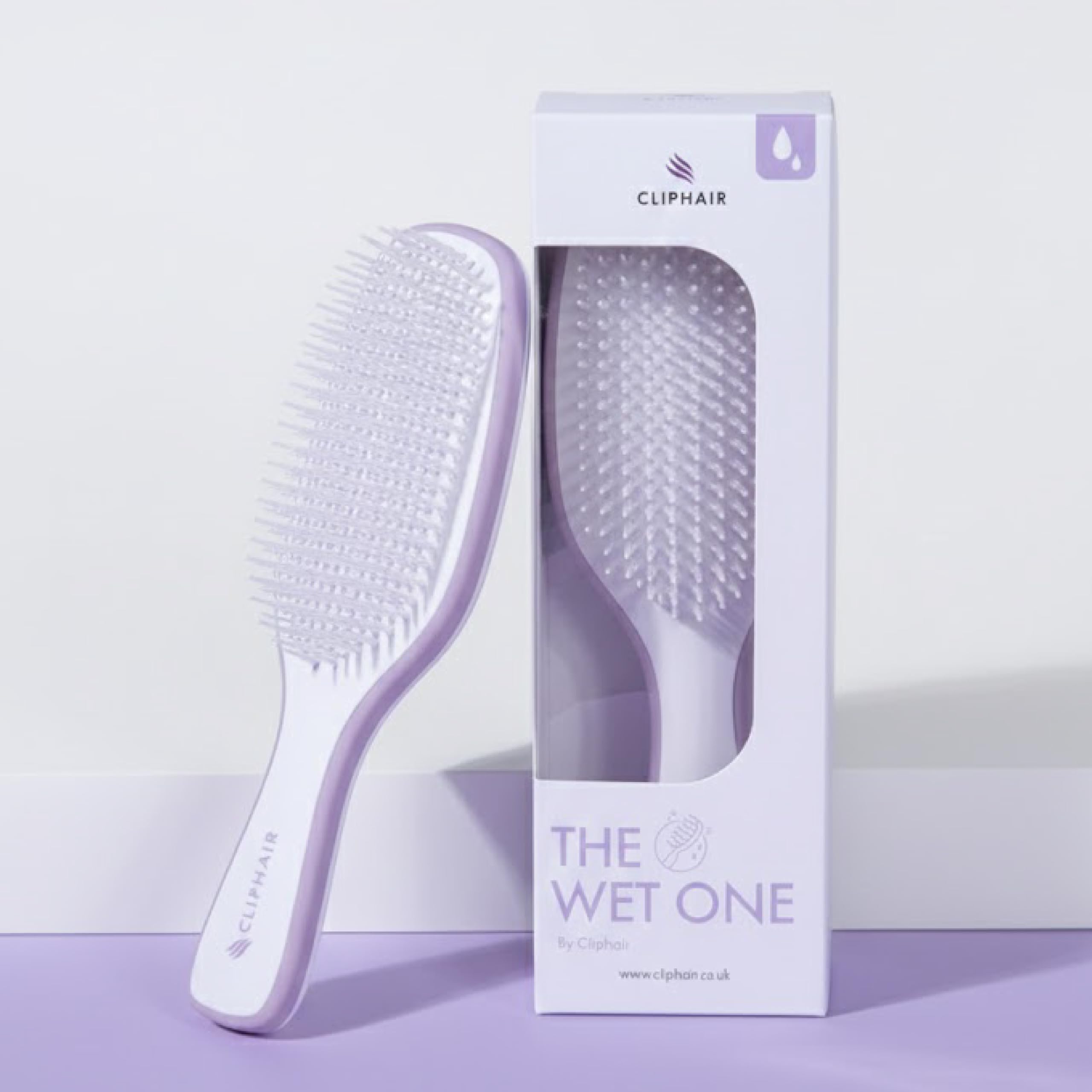 Cliphair Detangle Hair Brush for Hair Extensions & All Types of Hairs I Easy to Clean Pleasent to Use Light Weight Wet Detanglerr Brush for Women and Kids I Anti-Slip Handle Flexibile Bristles
