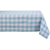DII Buffalo Check Tischdecke – Baumwolle, Bauernhaus-Design, 70 Zoll Rund, Waschbar & Knitterfrei