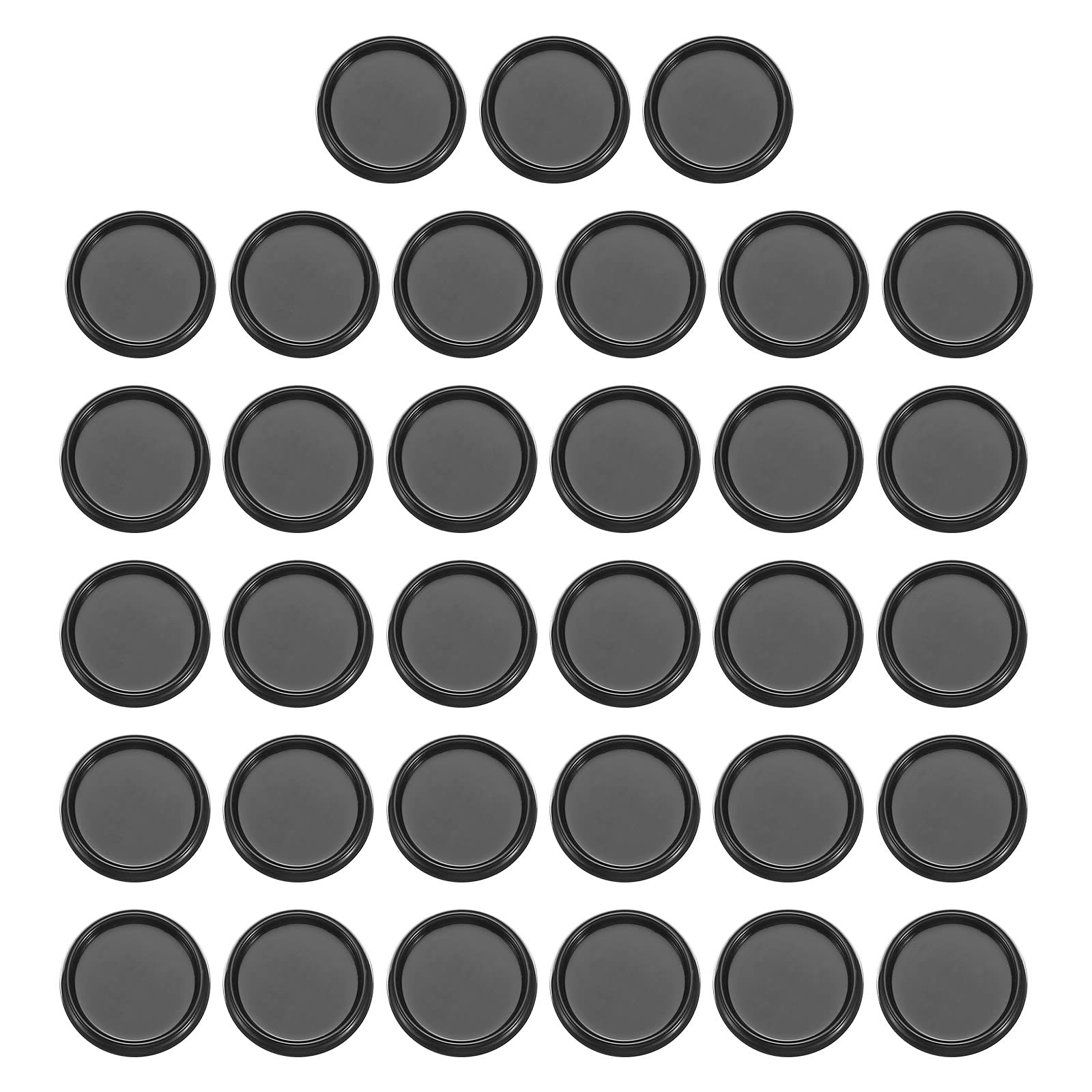 PATIKIL 19mm Plastic Book Binding Discs, 33 Pack Discbound Expansion Discs Round Binder Rings for DIY Notebook Planner, Black — image 1