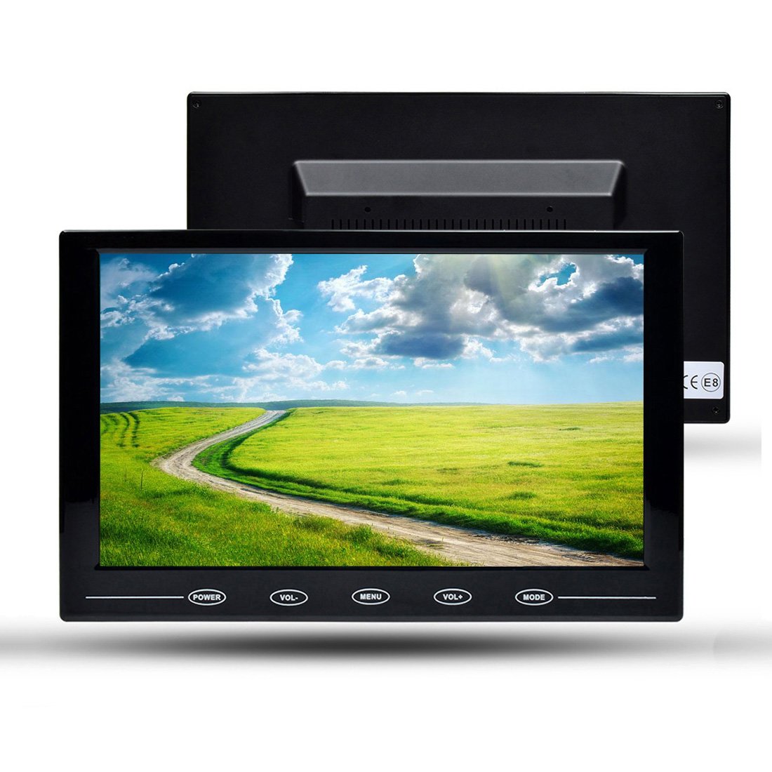 10.1" Security Monitor With Touch Buttons - HD 1024x600 Display With HDMI/VGA/AV Inputs