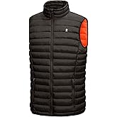 Little Donkey Andy Men's Lightweight Warm Puffer Vest Outdoor Sleeveless Jacket for Golf Hiking Casual Travel