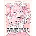 Anime Coloring Book: Kawaii Magical Girls: Cozy and Cute Stress-Relief Coloring Book Inspired by Japanese Comic Manga for Kids, Teens, and Adults