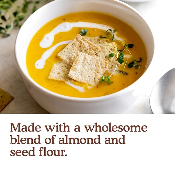 SIMPLE MILLS ALMOND FLOUR CRACKERS, FINE GROUND SEA SALT, 4.25 OZ