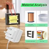 XZGM Doorbell Transformer 24V 500mA 8M Cable White Visual Doorbell Adapter view 6