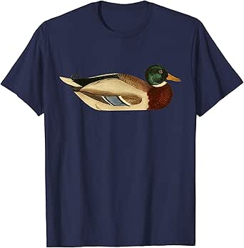 Amazon.com: Mallard Duck T-shirt Cute Vintage Duck Graphic Wild Duck