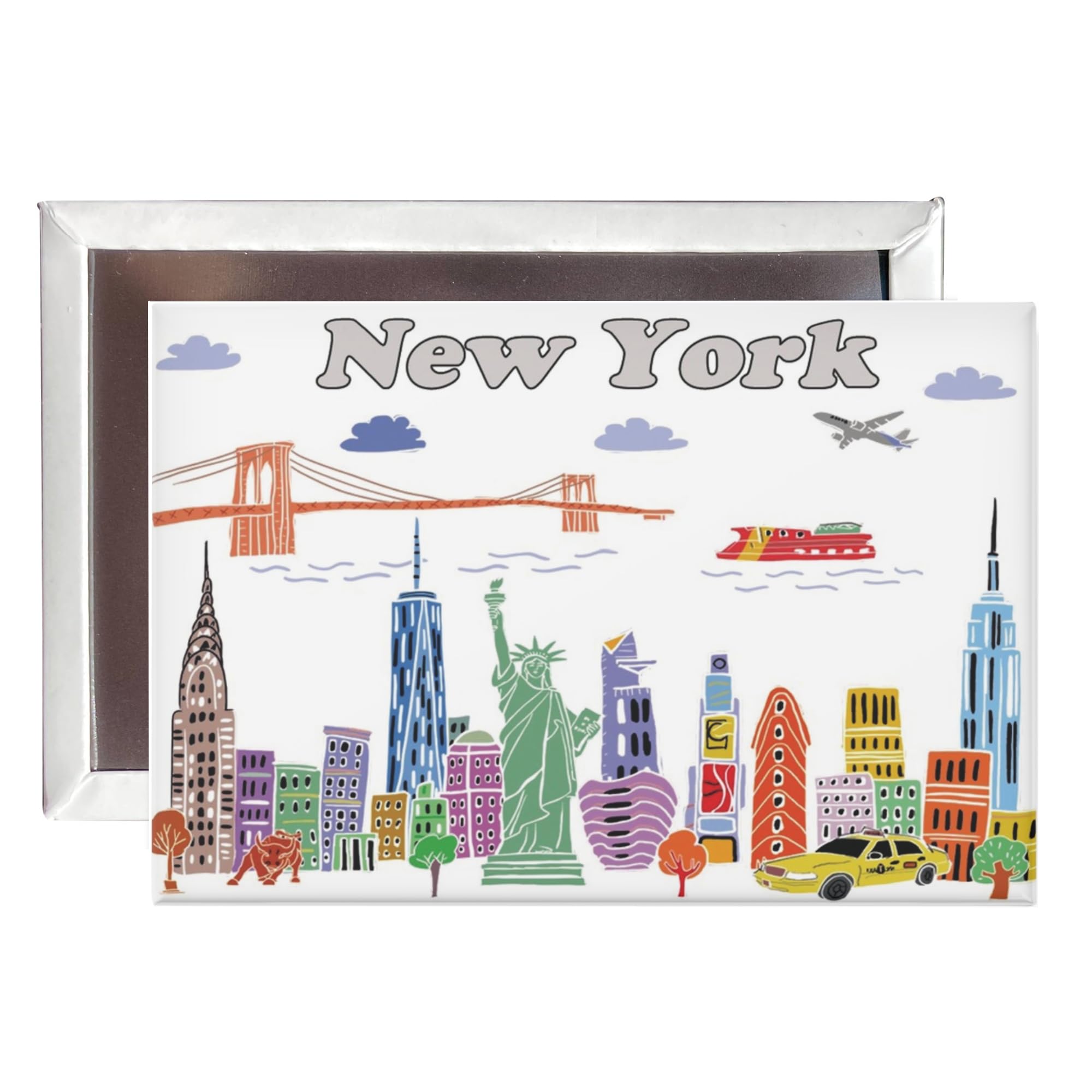 City Themed Artwork Magnet Collection by Beary Blu