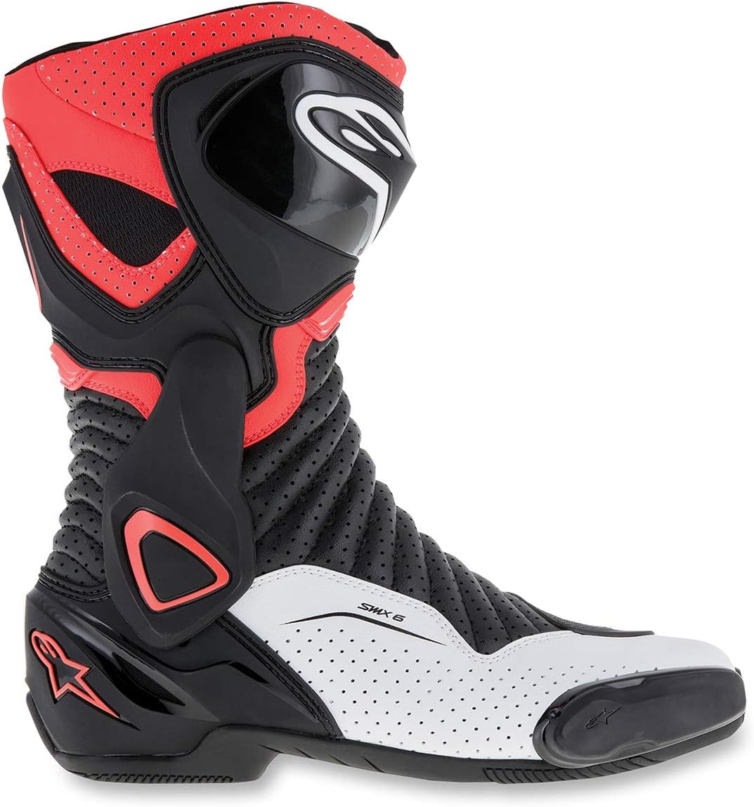 43 Alpinestars Mens SMX6 v2 Vented Street Motorcycle Boot Black/Gunmetal/Blue Footwear