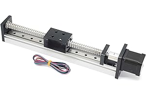 Befenybay 200mm Length Travel Linear Stage Actuator with Square Linear Rails Ballscrew SFU1605 with NEMA17 Stepper Motor for DIY CNC Router Parts X Y Z Axis