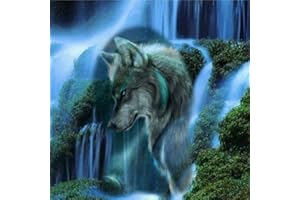 Moohue Needlework 14ct Counted Cross Stitch Kits Animal Wolf DMC Thread Cross Stitch Patterns Cross Stitch Fabric Needles Roo