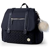 SEWBOO Diaper Bag BackPack Large Capacity Travel Mommy Bag Waterproof and Stylish with Changing Pad Baby Bag for Women and Girls