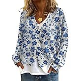 domirica Cardigan Sweaters for Women Open Front Cardigan for Women Long Sleeve V Neck Sweaters Streetwear Fall Outerwear