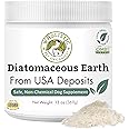Wholistic Pet Organics DE for Dogs Organic Food Grade for Dogs - 13 Oz - Safe Non-Chemical Freshwater Silica Improves Overall Health