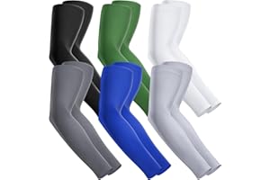 Fivali Arm Sleeves for Men Women: Cooling UV Sun Protection Arm Compression Sleeve Youth Sports