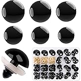 16~30 mm Large Black Safety Eyes for Amigurumi Crochet Crafts Dolls Making Stuffed Animals and Teddy Bear
