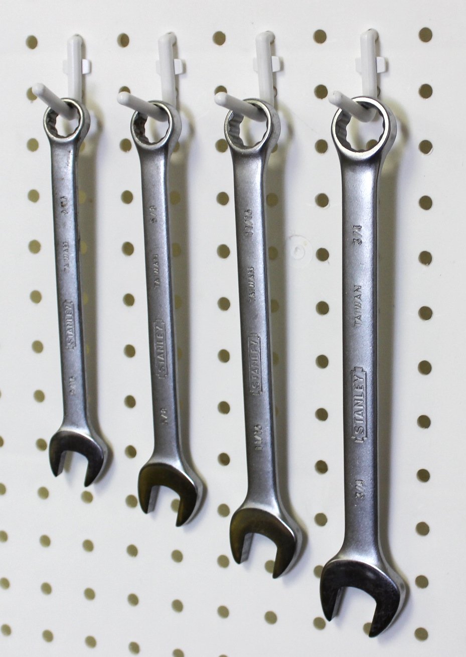 WallPeg 100 pk. Pegboard Hooks â€“ 50 L , 50 J Flex Lock Pegs for