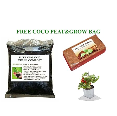 Elamgreen 5Kg Vermicompost For Plants With Grow Bag