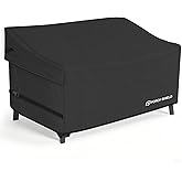 Porch Shield Waterproof Outdoor Furniture Sofa Cover – Patio 2 Seater Loveseat Cover 60W x 35D x 35H inch, Black