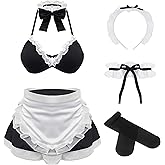 paloli Maid Outfit Anime Cosplay Costume French Apron Fancy Lingerie Sets for Women