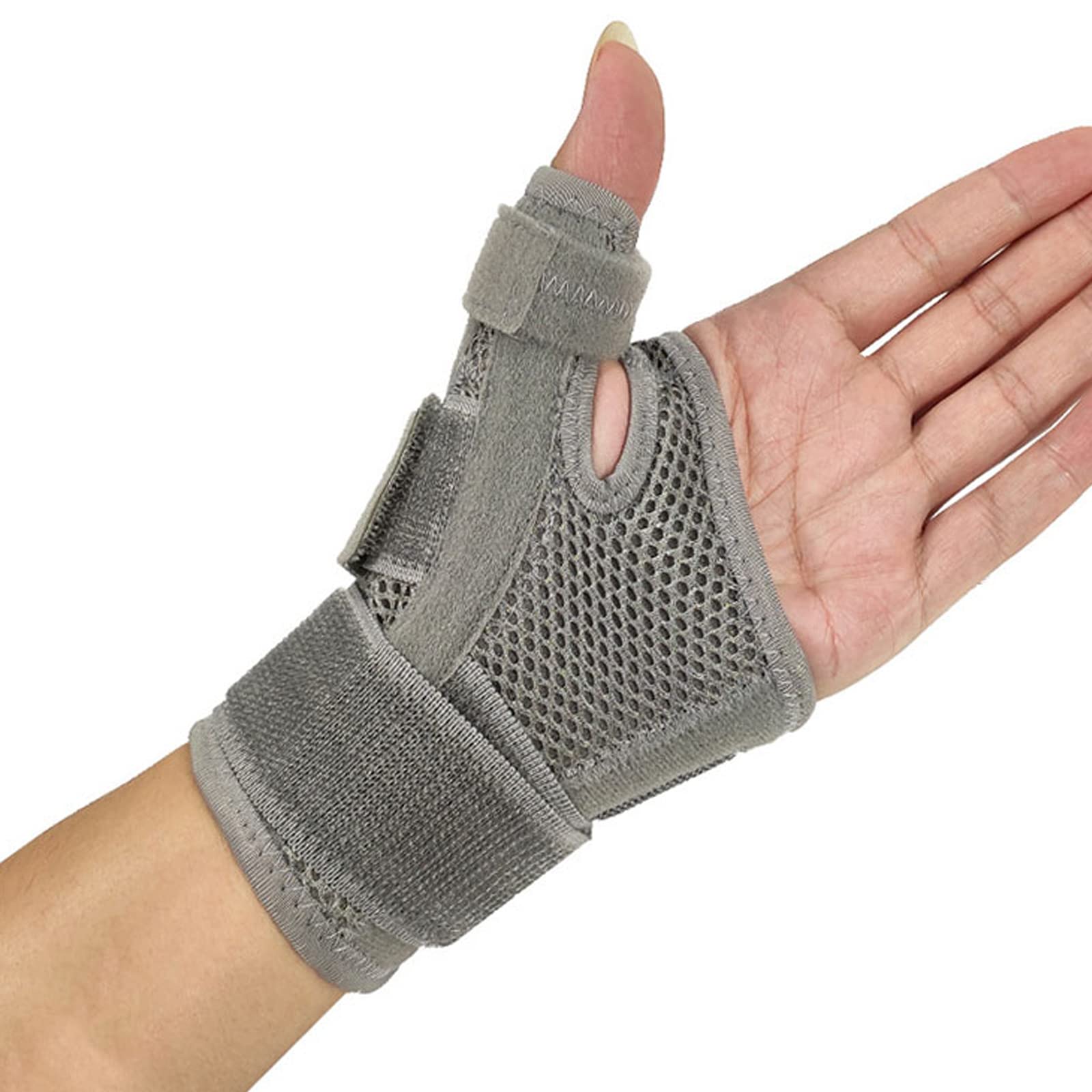 Carpal Tunnel Wrist Supports, Wrist Splint Thumb Brace Hand Support Stabilizer for Arthritis, Tendonitis, Relie pain, Sprain/Strain Recovery, Adjustable Strap Thumb Immobilizer Fit Left Right Hand