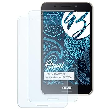 Bruni Schutzfolie für Asus Fonepad 7 FE375CL Folie, glasklare Displayschutzfolie (2X)