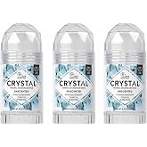 Crystal Mineral Deodorant Stick, Unscented 4.25 oz (Pack of 3)