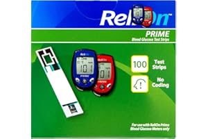 SCHMIDT EMPIRE RelliiOn Prime Blood Glucose Test Strips Diabetes, 100 Count