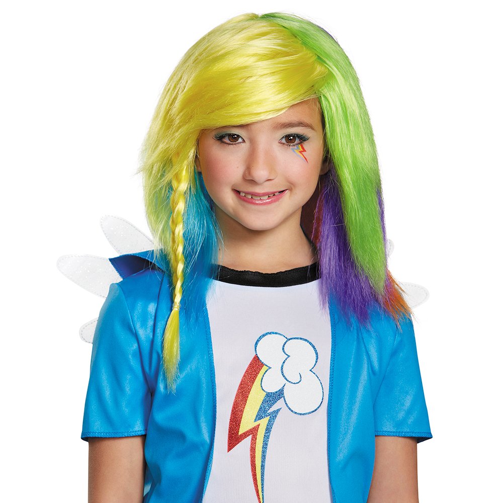 Disguise 85518 Rainbow Dash Equestria Wig Costume Child