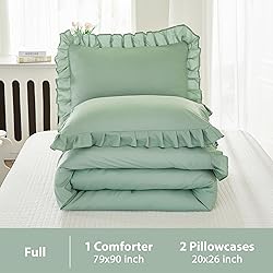 Andency Sage Green Comforter Set Full, 3 Pieces