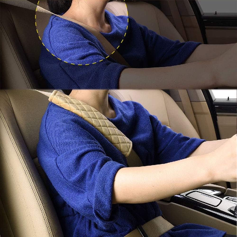 Amazon シートベルトカバー ベルトパット 2本セット 护肩带 車用 ショルダーパッド 圧迫感軽減 子供用 大人用 シートベルトパッド ショルダー セーフティ保護 パープル シートベルトカバー ベビー マタニティ 通販