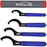GallopMax 4Pcs Universal Coilover Spanner Wrench Set, Shock Wrench Adjustable Spanners for Most Car and Motorcycle Coil Over