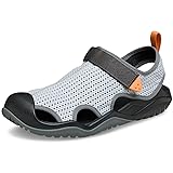 Crocs Men's Swiftwater Mesh Deck Sandals, Mirage, 10